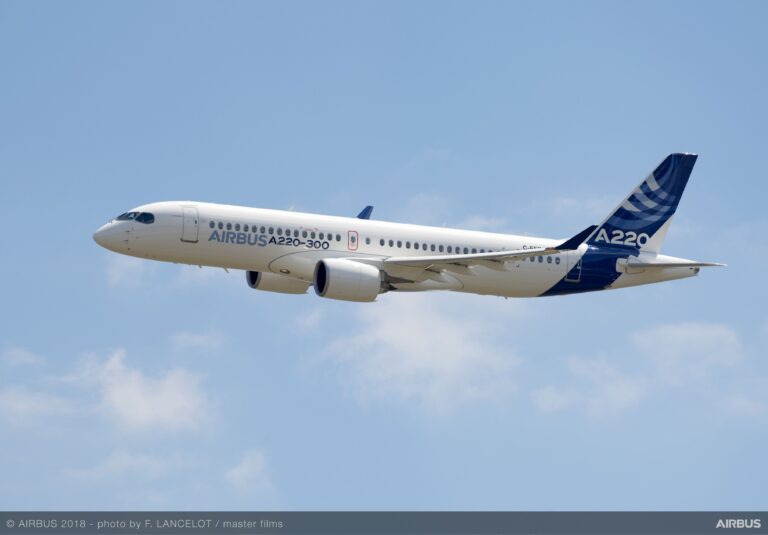 El posible Airbus A220-500 – versión alargada – gana respaldo entre aerolíneas y arrendadores