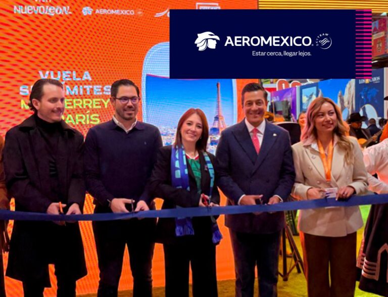 Aeroméxico lanza vuelo directo Monterrey–París, reforzando la conectividad internacional del norte de México