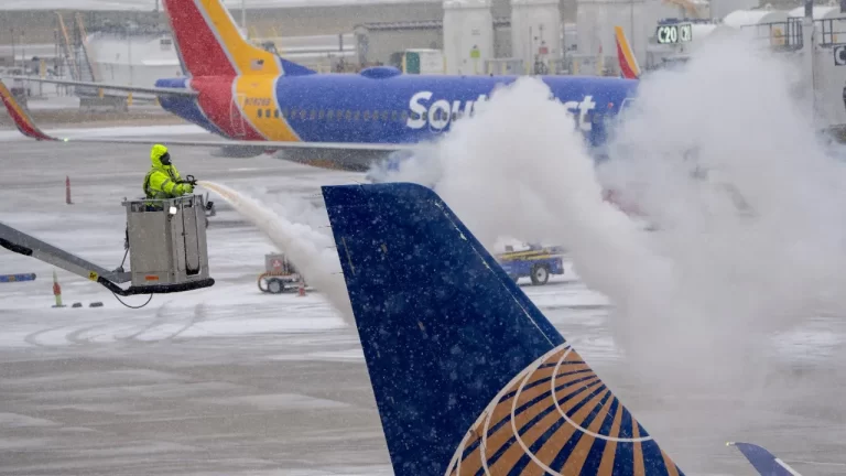Tormenta invernal paraliza la aviación en Estados Unidos y provoca más de 22.000 cancelaciones y miles de demoras. Y pueden ser más.