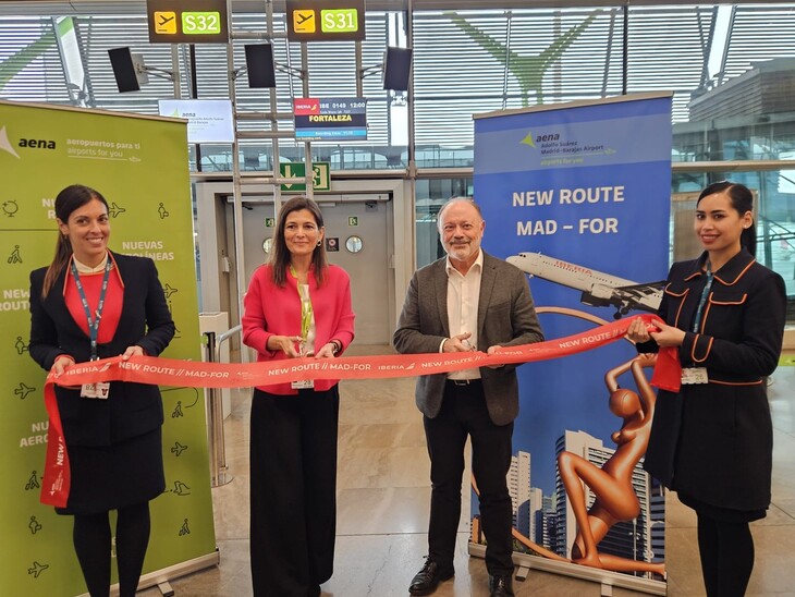 Iberia inauguró sus vuelos a Fortaleza