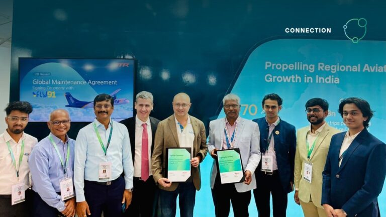 ATR y Fly91 firman un acuerdo global de mantenimiento por ocho años