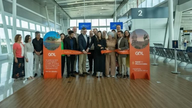 GOL inauguró su ruta directa entre Montevideo y Natal