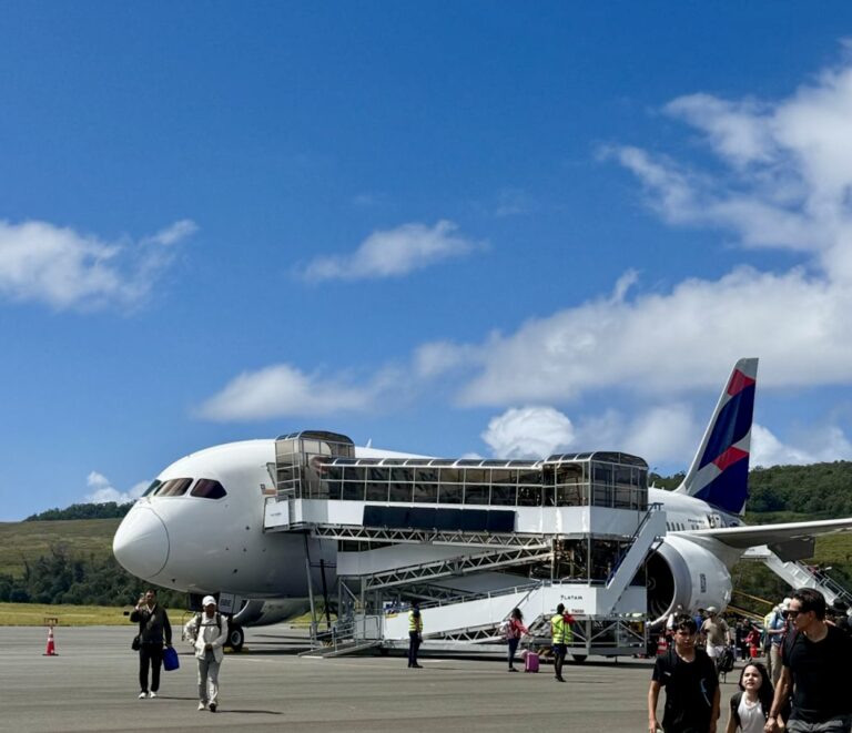 LATAM Airlines implementa en Rapa Nui primer sistema en Latinoamérica con operación de plataforma 100% eléctrica